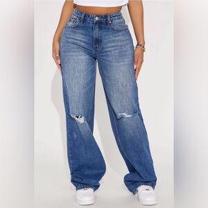 Tall Solana Non Stretch Straight Leg Jeans -
Medium Wash